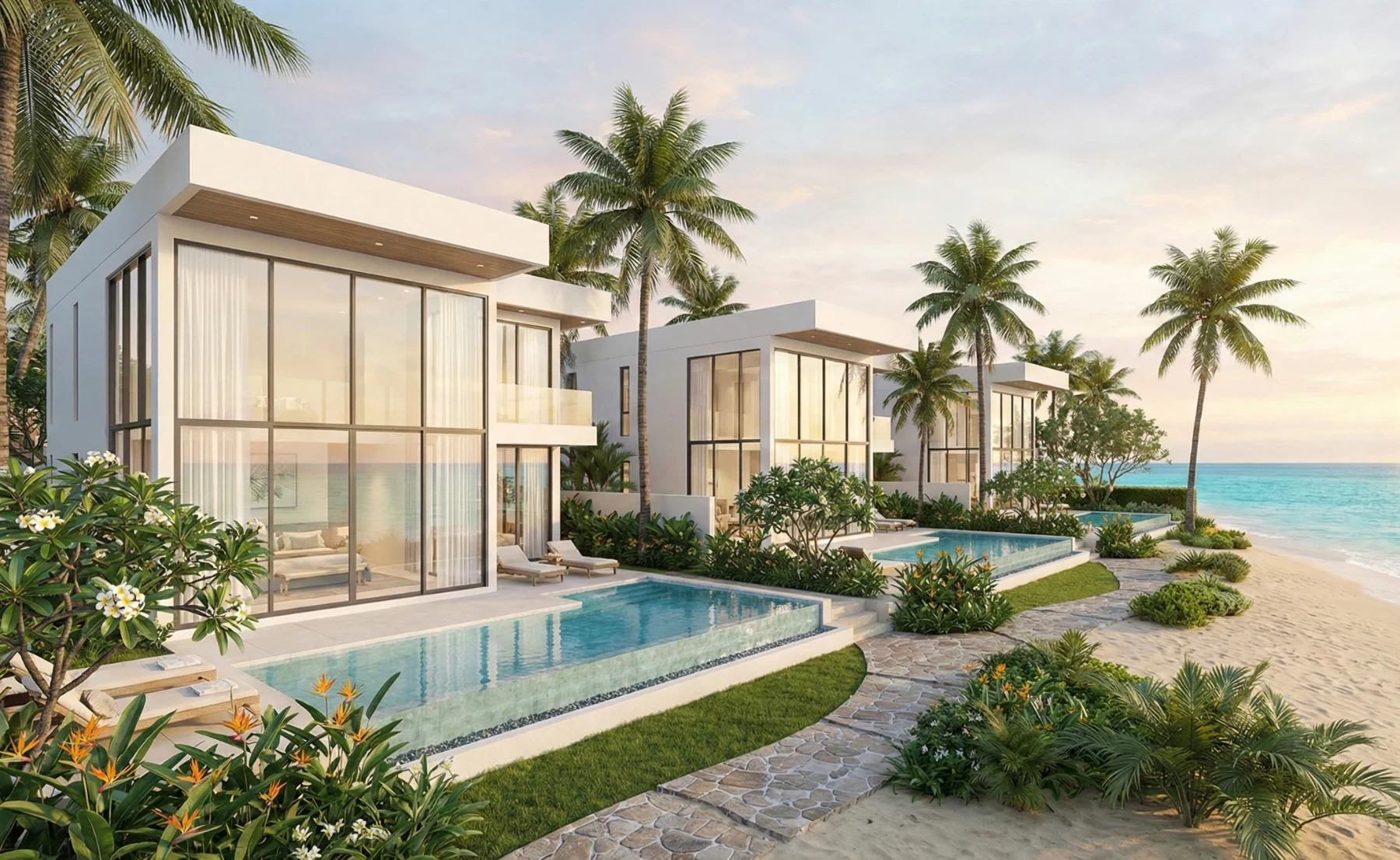 Beachfront villa visualization
