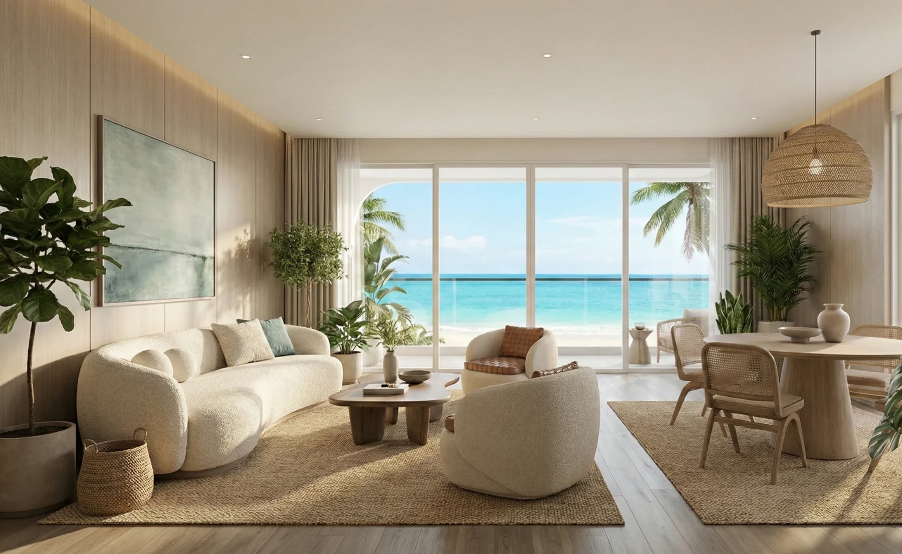 Artistic visualization of a living room